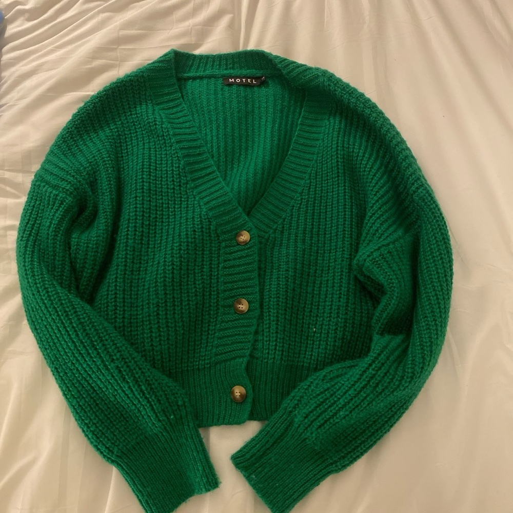 Motel emerald green oversized sweater